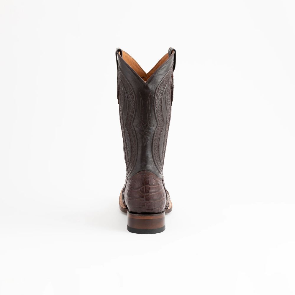 Ferrini | Men's Belly Caiman Dakota-Chocolate