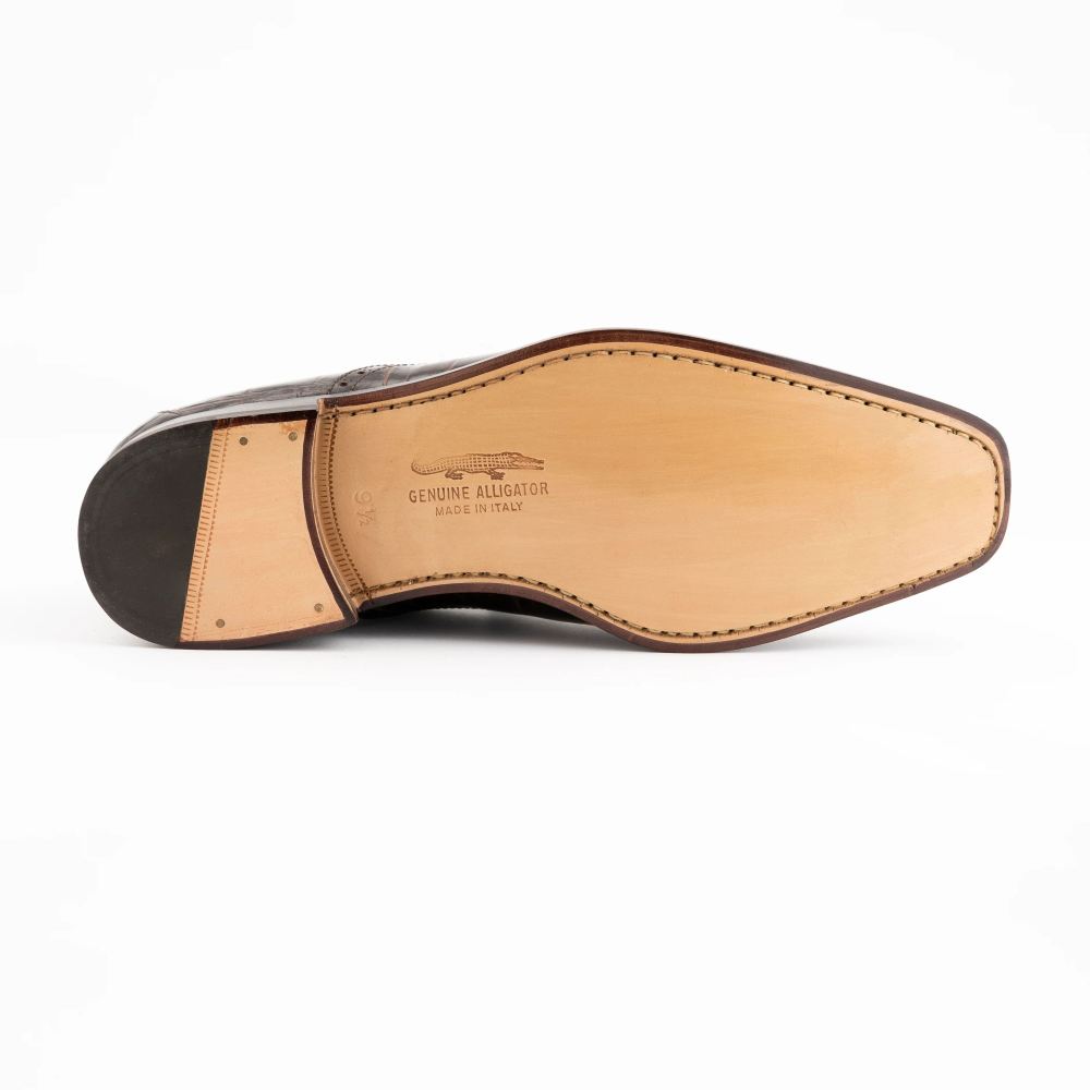 Ferrini | Men's Belly Alligator-3922-Chocolate